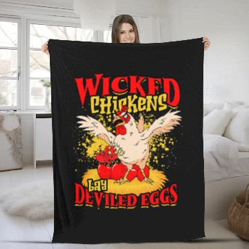 Discover Chicken Lover Wicked Chicken Lay Deviled Eggs 2bird Baseball Tees Fleece Blankets