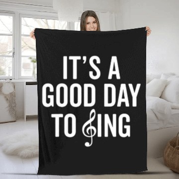 Discover Funny Its a Beautiful Day To Sing Singing Music Lover Baseball Tees Fleece Blankets