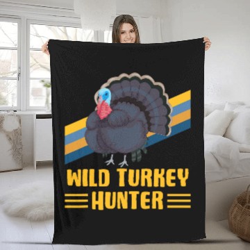 Discover WILD TURKEY HUNTER Fun Turkey Hunting Apparel Baseball Tees Fleece Blankets