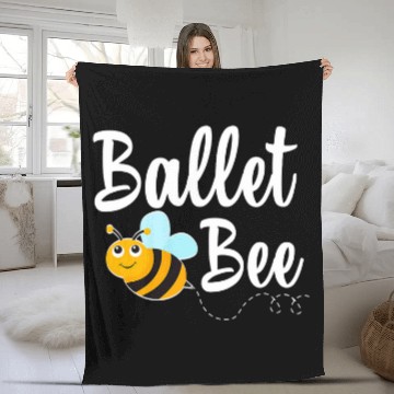 Discover Ballet Bee Ballet Dancer Funny Bumblebee Baseball Tees Fleece Blankets