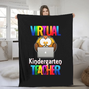 Discover Owl Pet Virtual Kindergarten Teacher Funny Owl Baseball Tees Fleece Blankets