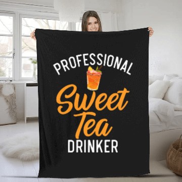 Discover Professional Sweet Tea Drinker Baseball Tees Fleece Blankets