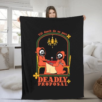 Discover Deadly Proposal Till Death Do Us Part Fleece Blankets