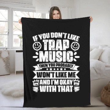 Discover Awesome Trap Music Trapping Trap Vibes Trap Music Techno Fan Fleece Blankets