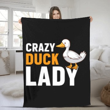 Discover Duck Pet Lady Cute Duck Mom Love Ducks Baseball Tees Fleece Blankets