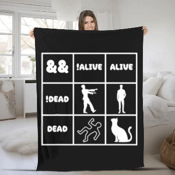 Discover Boolean Logic Algebra Coding Computer Science Programmer Fleece Blankets