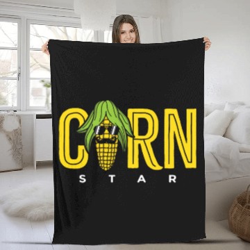 Discover Lacrosse Gift Corn Star bearded farmers or corn lovers 8 Baseball Tees Fleece Blankets