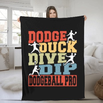 Discover Duck Pet Retro Ball Game dodges Duck Dive Dip Dodgeball Pro Fleece Blankets