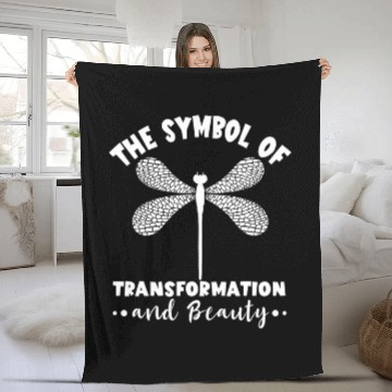 Discover Dragonfly Nature Insect Dragonflies Transformation Beauty 21 Fleece Blankets