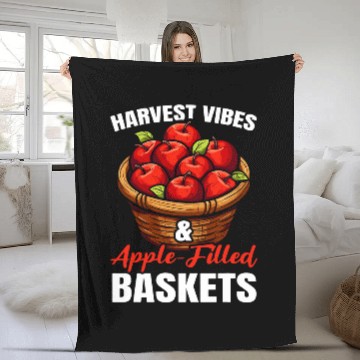 Discover Apple Picking Apple Tree Apple Fruit Lover Apple Farmer 211 Fleece Blankets