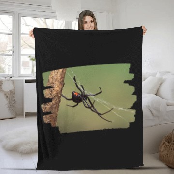 Discover Lacrosse Gift Black Widow Spider 25 Fleece Blankets
