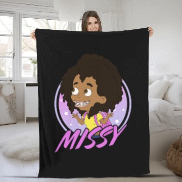 Discover Big Mouth Missy ForemanGreenwald Sassy Portrait Fleece Blankets