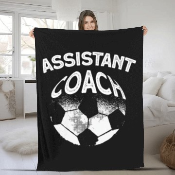 Discover Assistant Soccer Coach Fleece Blankets