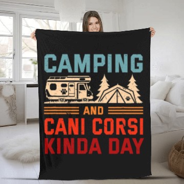 Discover Camping and Cani Corsi Kinda Day Cane Corso Camper Dog Breed 1 Baseball Tees Fleece Blankets