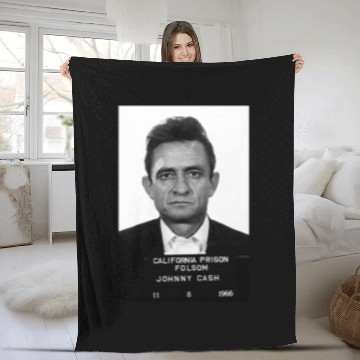 Discover Johnny Cash mugshot Fleece Blankets sizes available S-3XL