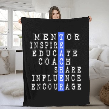 Discover Eacher Funny Mentor Coachs Gift For School Staff Zip Fleece Blankets