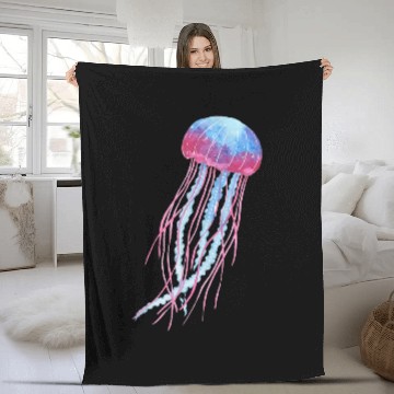 Discover Ethereal Jellyfish Watercolor Trippy Graphic Art Baseball Tees Fleece Blankets