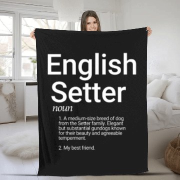 Discover English Setter Dog Breed Definition English Setter Fleece Blankets