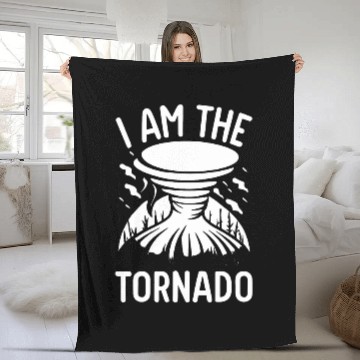 Discover I Am The Tornado Meteorologist Hurricane Twister Storm Baseball Tees Fleece Blankets