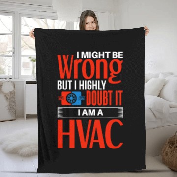 Discover Funny HVAC Humor HVAC Mechanic HVAC Technician Fleece Blankets