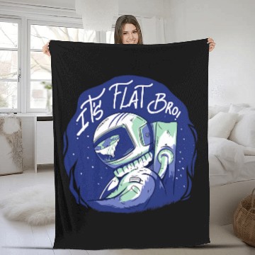 Discover Flatearth Flat Earth Flat Earth Astronaut Saying Gift Baseball Tees Fleece Blankets