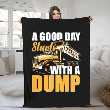 Discover Fit for Men Dump Truck Supplies Dump Truck Driver Baseball Tees Fleece Blankets