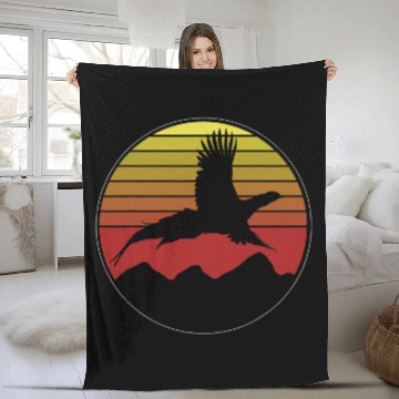 Discover Retro vintages Pheasant Hunting Upland Bird Hunting Fleece Blankets