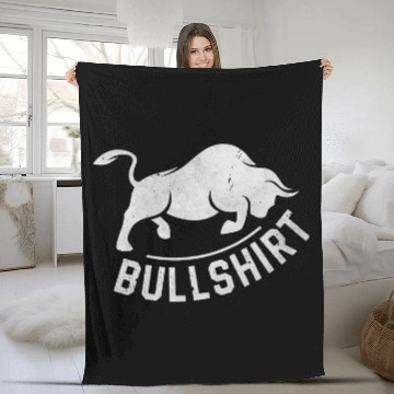 Discover Cow Lover Bull  Funny Bull Cow Fleece Blankets