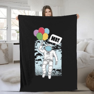 Discover Astronaut Balloon Planetary Science Baseball Tees Fleece Blankets