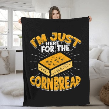 Discover Cornbread Baker Corn Bread Baking Thanksgiving Redneck 1 Fleece Blankets