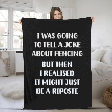Discover Fencing Jokes and the Art of Riposte Baseball Tees Fleece Blankets