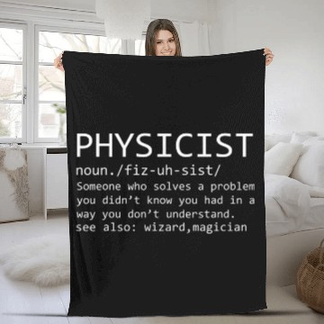 Discover Physicist Definition Funny Science Physics Math 22 Baseball Tees Fleece Blankets