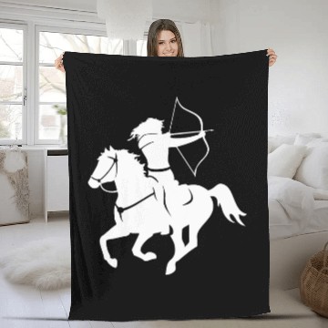 Discover Equestrian Mounted Archery NickerStickers Horse Fleece Blankets