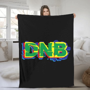 Discover DNB   Heavy Glitch Junglist Drum n Bass Breakbeat Crew Fleece Blankets