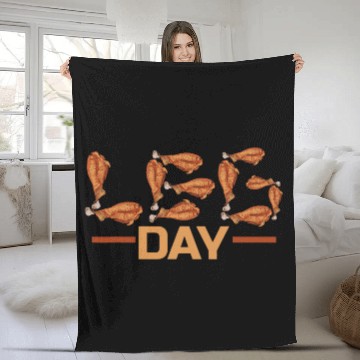 Discover Lacrosse Gift Leg Day With Turkey Drumsticks On Thanksgiving Fleece Blankets