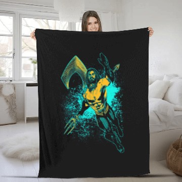 Discover Aquaman Movie Make a Splash Baseball Tees Fleece Blankets