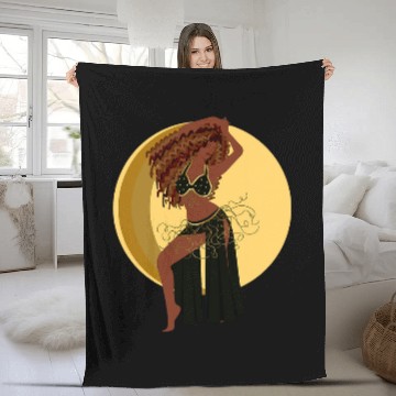 Discover Belly Dancing Oriental Dance Eastern Torso African Dancer Zip Fleece Blankets