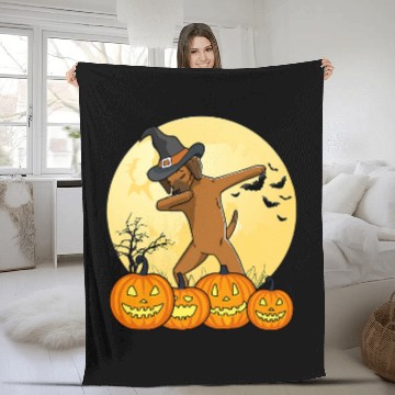 Discover Dabbings Rhodesian Ridgeback Dab Dance Halloween Dog Fleece Blankets
