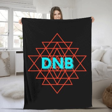 Discover Drum N Bass DNB Music Festival Rave Dubstep Fleece Blankets