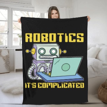 Discover Robotics Its Complicated AI Artificial Intelligence Fleece Blankets