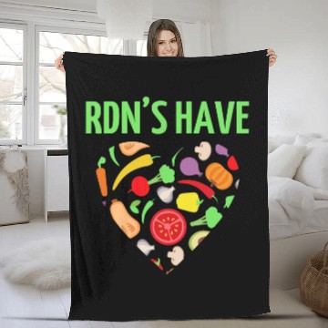 Discover Registered Dietitian Nutritionists 2RDN Squad Health Care Zip Fleece Blankets