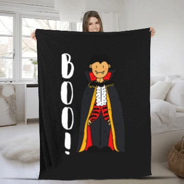 Discover Boo Vampire Halloween cute Fleece Blankets