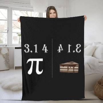 Discover Pi Day Funny Hilarious Sarcastic Maths Pie Thanksgiving Mens Fleece Blankets