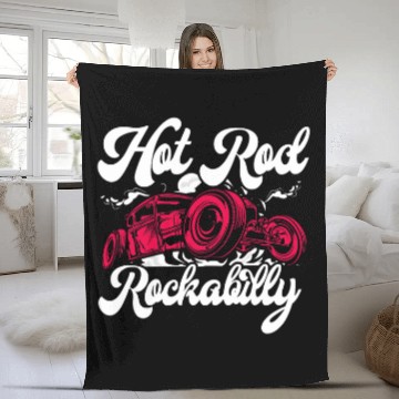 Discover Hot Rod Rockability Car Collector Mechanic Drag Racer Baseball Tees Fleece Blankets