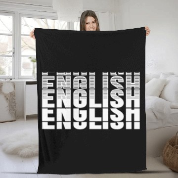 Discover English Teacher Must Have Baseball Tees Fleece Blankets