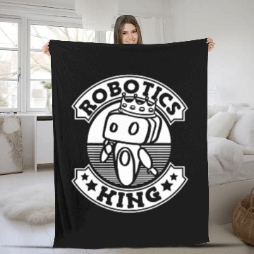 Discover Robotics King 2Artificial Intelligence Ai Robots Fleece Blankets