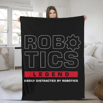 Discover Robotics Legend Mechanic Engineering Robot Fleece Blankets