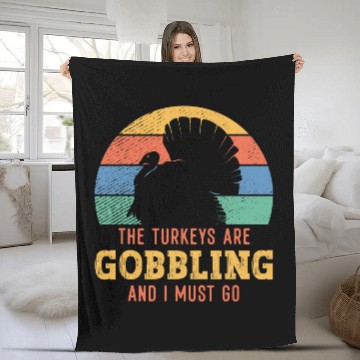 Discover Retro vintages Turkey Hunting Turkey Hunter Baseball Tees Fleece Blankets