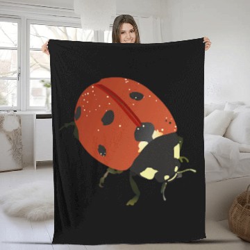 Discover Big ladybug insects and bugs Baseball Tees Fleece Blankets