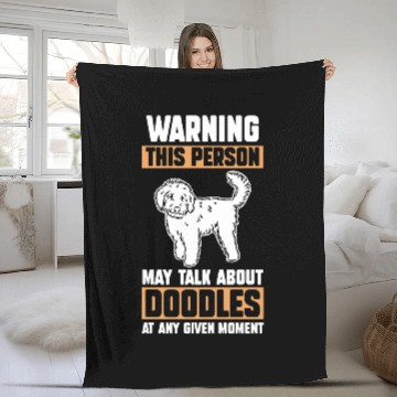 Discover Dog Labradoodle Fleece Blankets